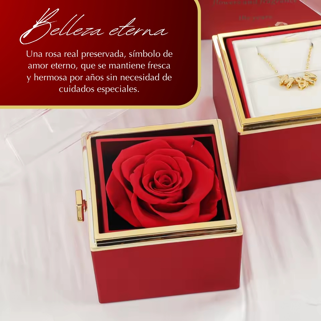 Miniatura 7 de JOYERO GIRATORIO CON ROSA ETERNA REGALO